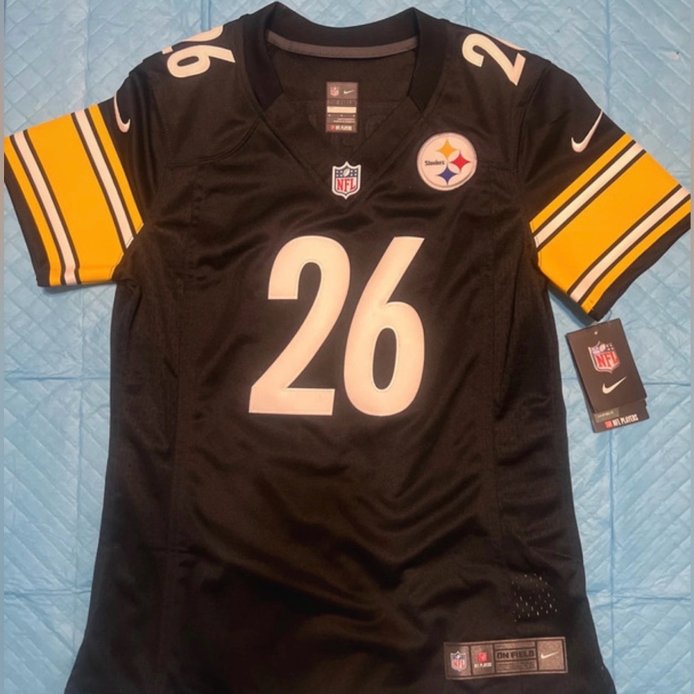 NWT- Womens Pittsburgh Steelers Jersey #26 BELL- medium